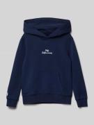 Hoodie met labelstitching