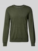 Slim fit gebreide pullover met ronde hals