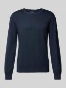 Slim fit gebreide pullover met ronde hals