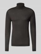 Wollen pullover met col