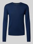 Gebreide pullover met V-hals