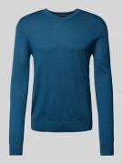 Gebreide pullover met V-hals