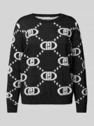 Gebreide pullover met effectgaren