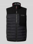 Regular fit bodywarmer met contrastdetails