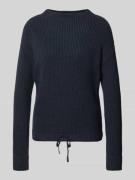 Gebreide pullover met strikdetail