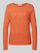 Gebreide pullover met ribboorden, model 'Aliv'