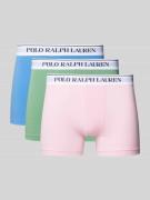 Boxershort met band met label in een set van 3 stuks