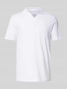 Regular fit poloshirt met V-hals