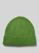 'Beanie met labelbadge