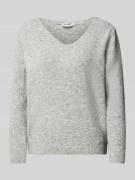 Gebreide pullover met ribboorden