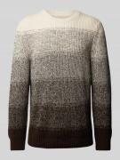 Gebreide pullover met ronde hals