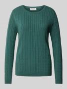 Gebreide pullover met kabelpatroon