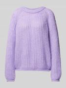 Gebreide pullover met ronde hals