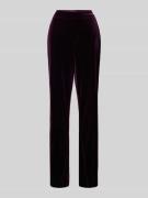 Straight leg stoffen broek met elastische band, model 'Flanna'