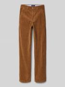 Slim fit corduroy broek met steekzakken, model 'BEDFORD'