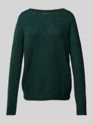 Gebreide pullover met ribboorden