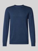 Gebreide pullover met wol en ronde hals