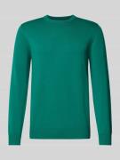 Gebreide pullover met wol en ronde hals