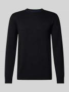 Gebreide pullover met wol en ronde hals