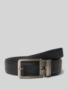 Leren riem met labeldetail, model 'Yale'