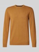 Gebreide pullover met wol en ronde hals