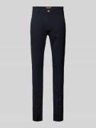 Slim fit broek met steek- en achterzakken, model 'NATAN'