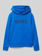 Hoodie met labelprint