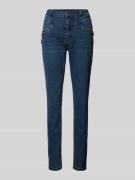 Slim fit jeans met ritssluitingen, model 'Florida-Z'