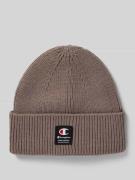 Beanie met labelpatch