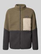 Sherpa jacket met labelpatch