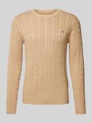 Gebreide pullover met ronde hals