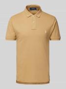 Slim fit poloshirt met logostitching