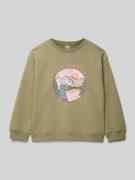 Sweatshirt met motiefprint, model 'MORNING HIKE'