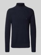 Gebreide pullover met opstaande kraag