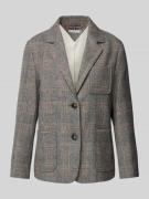 Regular fit blazer met reverskraag