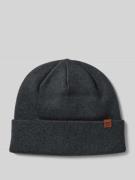 Beanie met labeldetail, model 'WILLES'