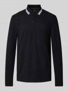 Regular fit poloshirt met labelstitching