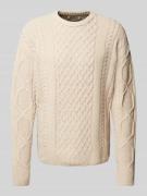 Gebreide pullover met ronde hals