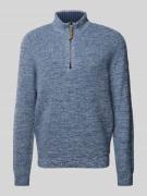 Gebreide pullover met ribboorden