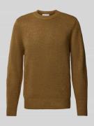 Gebreide pullover met ribboorden, model 'Karl'