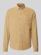 Regular fit corduroy overhemd met button-downkraag, model 'ANTON'