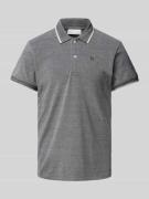 Slim fit poloshirt met logostitching, model 'TRISTAN'