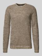 Gebreide pullover met ronde hals, model 'LEWIS'