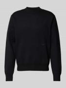 Gebreide pullover met labelprint, model 'VESTERBRO'