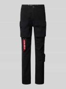 Regular fit cargobroek met riemlussen, model 'Tactical Pant'