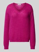 Wollen pullover met V-hals