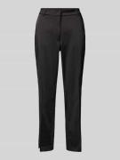 Slim fit stoffen broek met persplooien