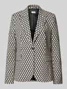 Regular fit blazer met reverskraag