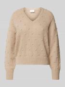 Gebreide pullover met extra brede schouders, model 'TULI'