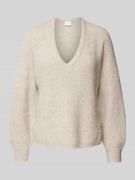 Gebreide pullover met extra brede schouders, model 'BELUNA'